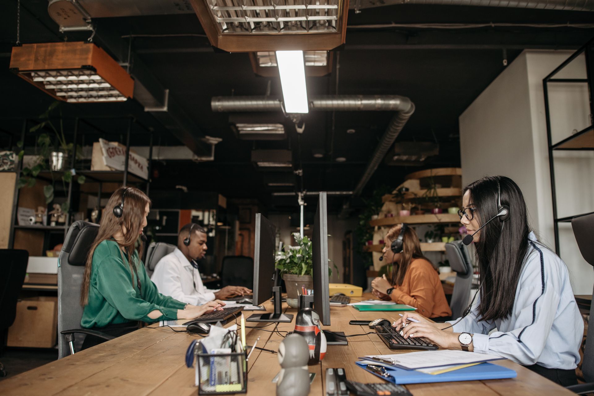 Reunión de trabajo con clientes de IEI